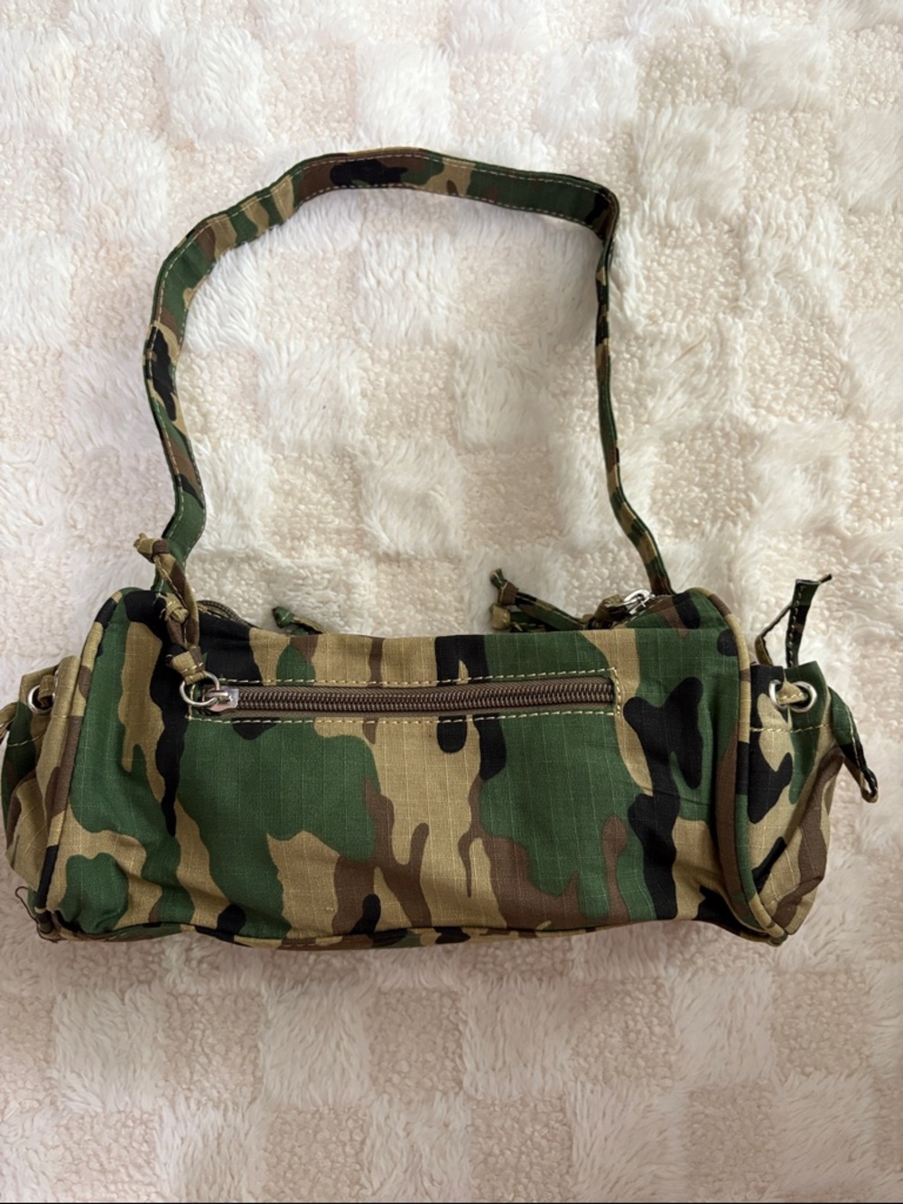 Camo Mini Shoulder Bag - Green Brown Black - Picture 2 of 3